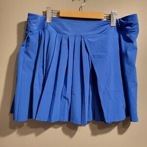 Lole Blue Pleated Women's Skort, Size XL